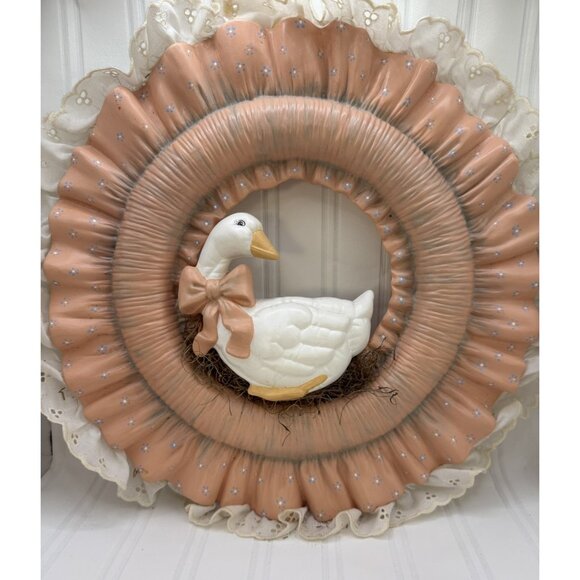 SUPER RARE Vintage Duck Goose Decorative Wall Hanging Cottage Country Nursery - Picture 1 of 11